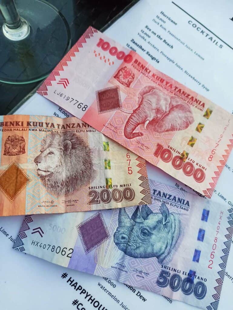 Zanzibar na własną rękę waluta na zanzibarze banknoty Podróże