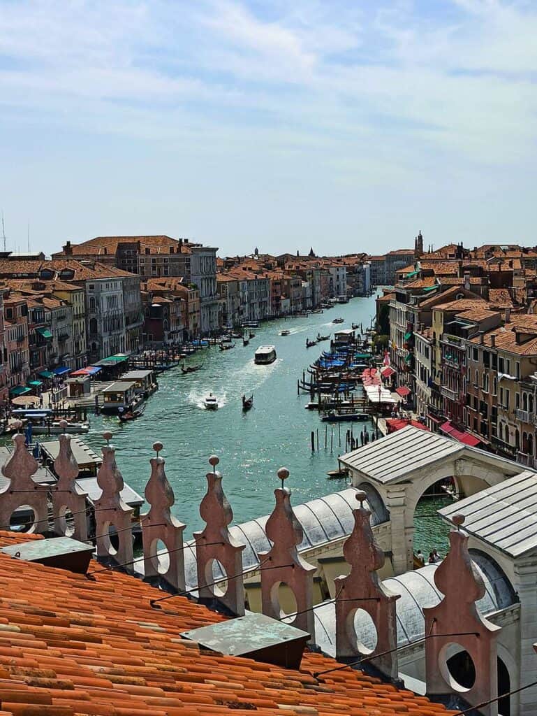 Wenecja atrakcje widok na crand canal Wenecja Podróże