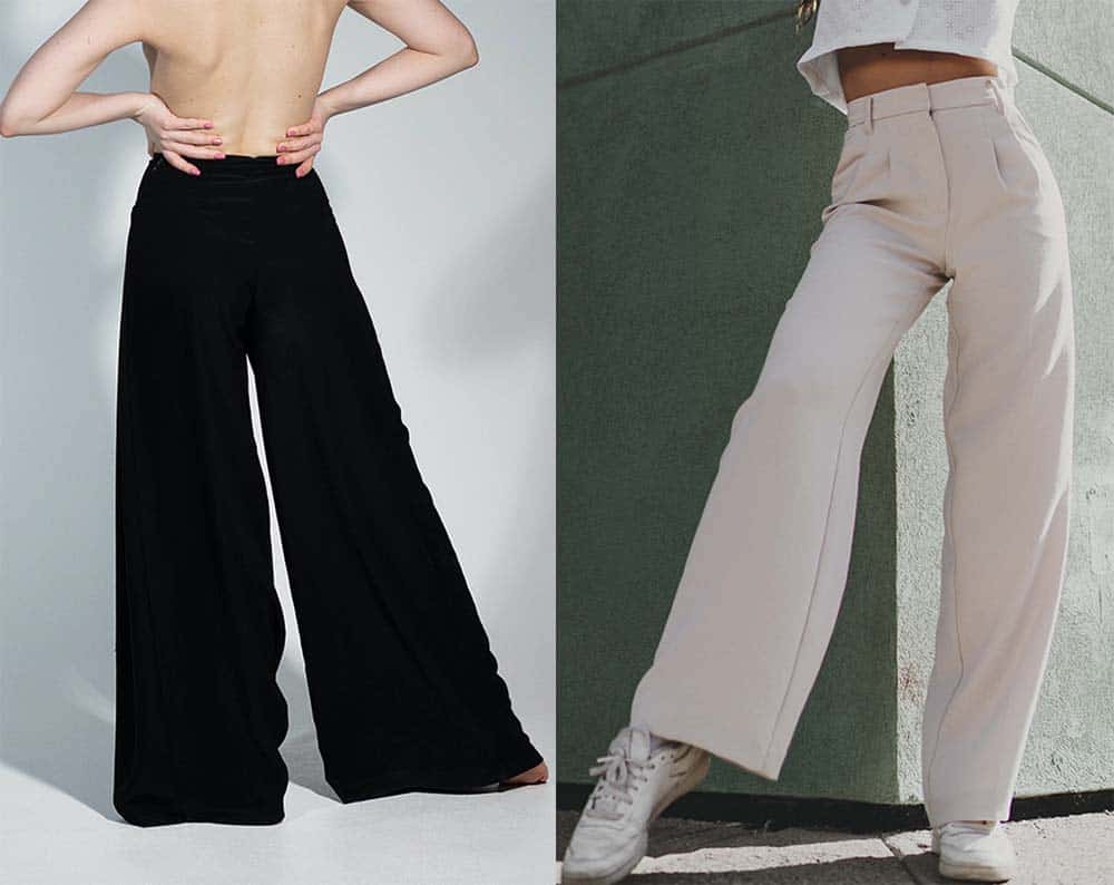 spodnie z szerokimi nogawkami blog lifestyle